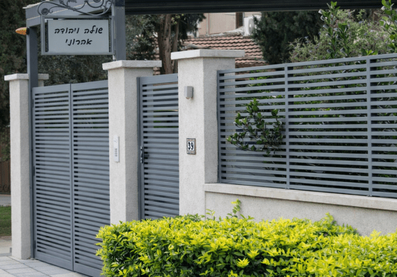 גדר דגם פרופילים מבית טרלידור, פרטי גימור ופרופיל